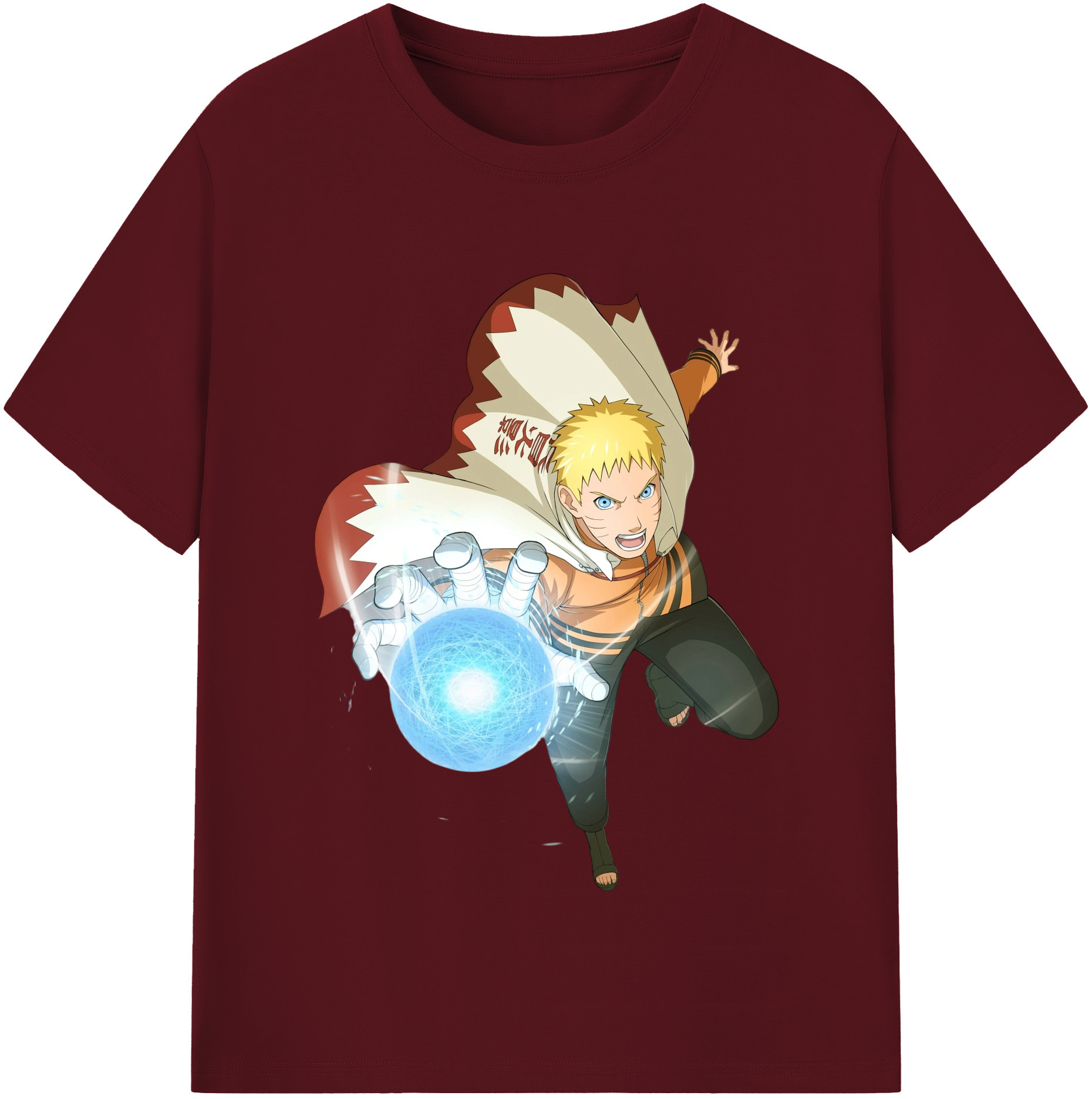 （画像用） NARUTO -ナルト- うずまき ナルト Uzumaki Naruto 綿100％半袖Tシャツ（フロントプリント）